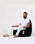Atelier Del Sofa Drop L Saco de judías para jardín Negro